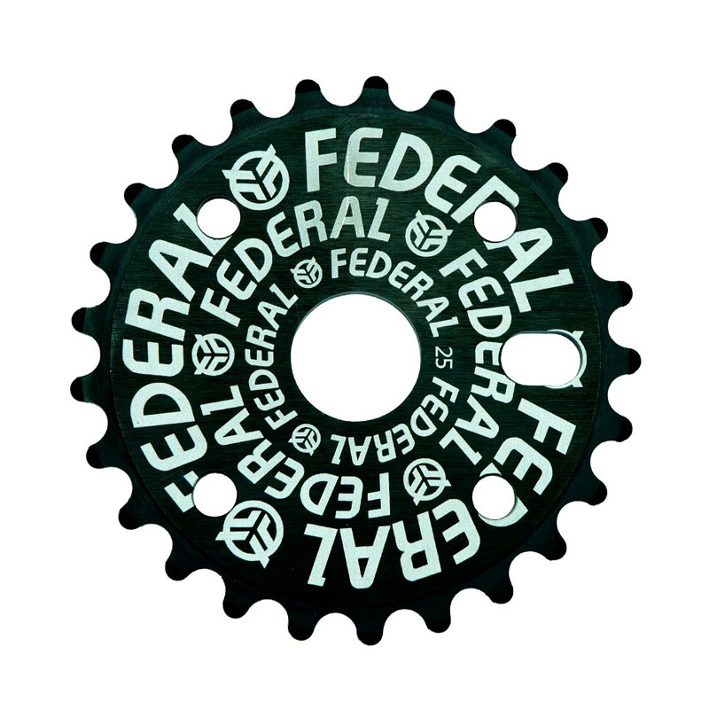 Federal Logo Solid lánckerék - 25T - fekete